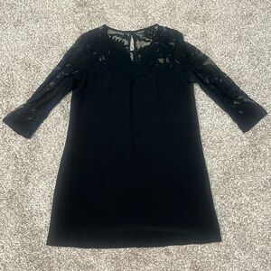 Mixed Media Black Dress